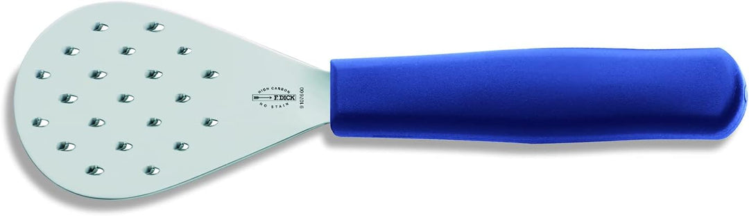 F. DICK Fischschupper (Masse 10 x 6,5 cm, Griff Kunststoff blau, zur Entfernung von Schuppen, kleine