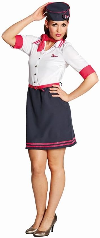 Rubie's Damen Kostüm Flugbegleiterin Stewardess zu Karneval Fasching Gr.42