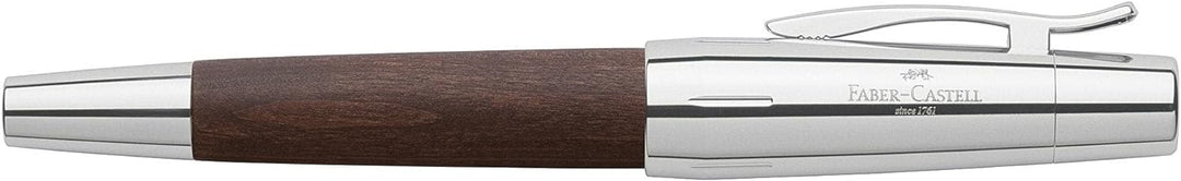 Faber-Castell 148211 - Füllfederhalter e-motion Holz / Chrom, Feder: F, inklusive Geschenkverpackung