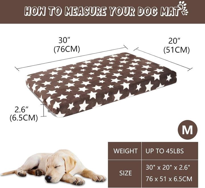 VANKEAN Hundebett Wasserdicht Hundekissen Waschbar mit Abnehmbarer Innenfutter Sommer und Winter, Fl