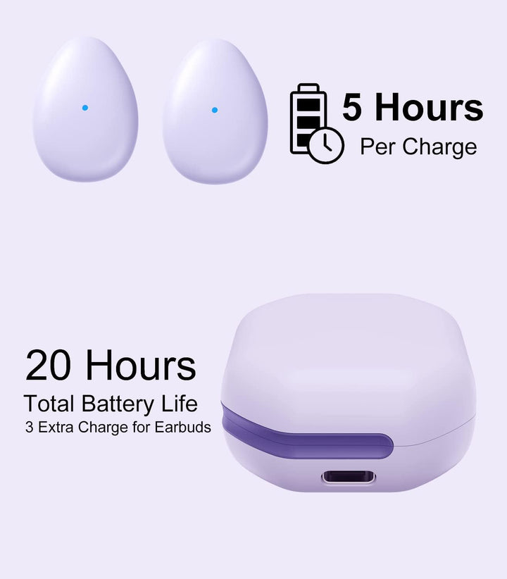 eleror Kabellose Mini-Bluetooth-Ohrhörer, klein/leicht/dünn, für Schlaf/Arbeit/Fitness/Laufen/Drive,