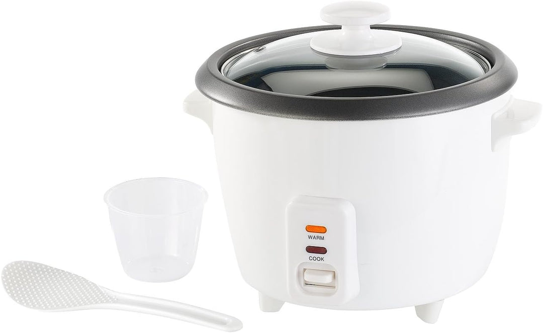 Rosenstein & Söhne Reiskocher klein: Reiskocher mit Warmhaltefunktion, 400 Watt, 1 Liter Fassungsver