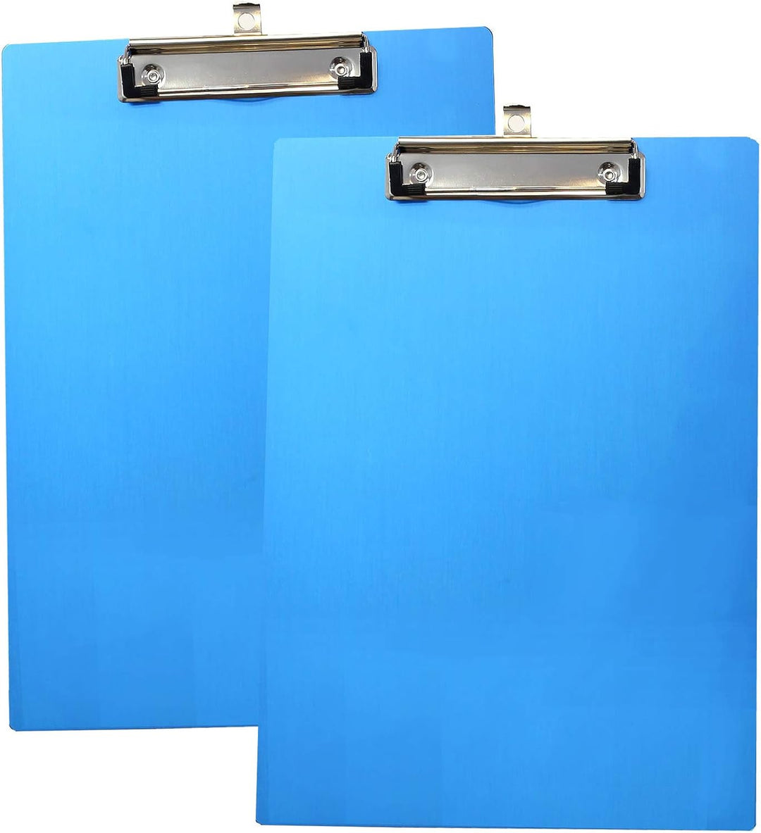 2er Alu Klemmbrett A4 mit gummierter Metalklemme, Schreibbrett DIN A4 mit Aufhängeose, Pad Halter Cl