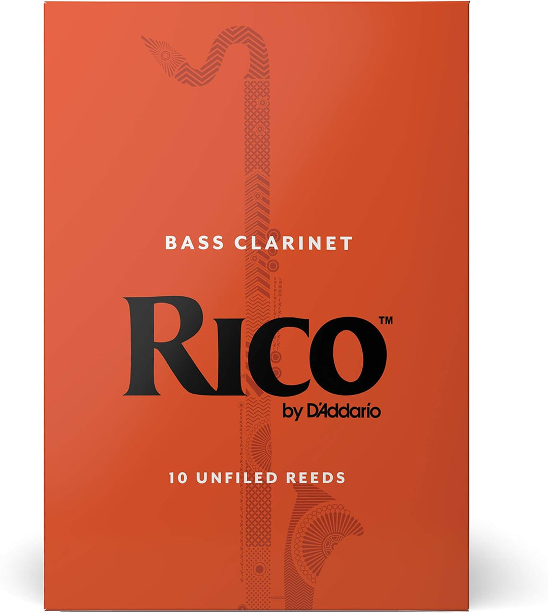 RICO Blätter für Bass-Klarinette Stärke 3.5 (10 Stück) Stärke 3.5 10 Packung, Stärke 3.5 10 Packung