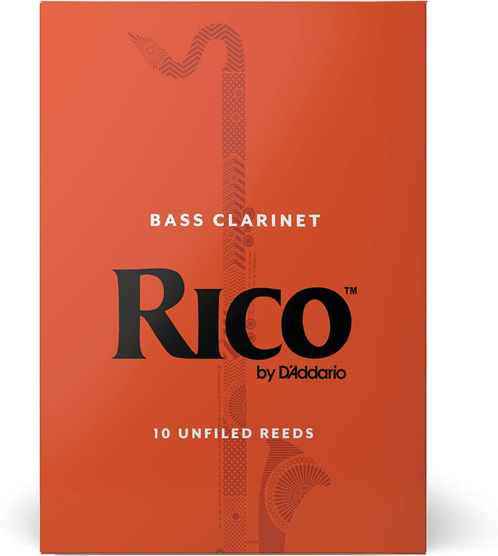 RICO Blätter für Bass-Klarinette Stärke 3.5 (10 Stück) Stärke 3.5 10 Packung, Stärke 3.5 10 Packung