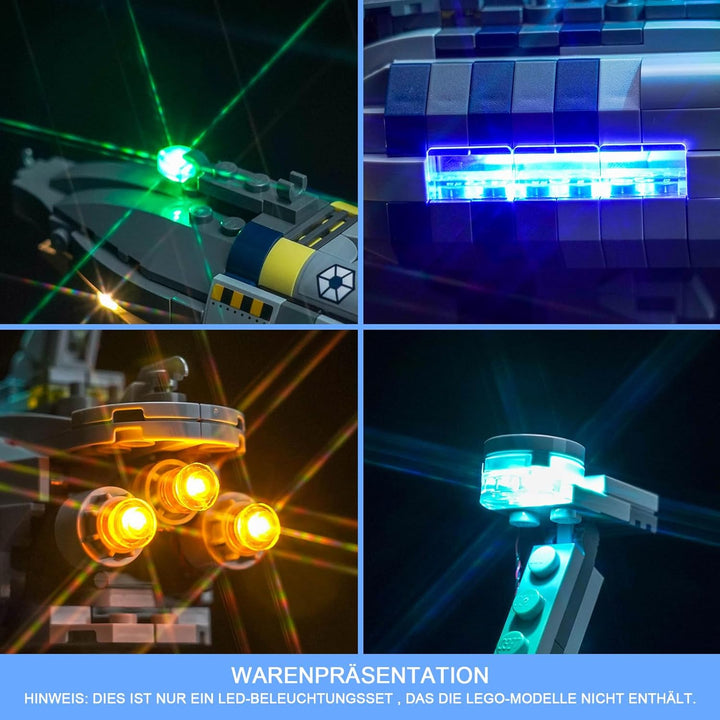 LocoLee Licht Kompatibel mit Lego Invisible Hand, Nur Lichter Set - Kein Modell, Licht BeleuchtungSe