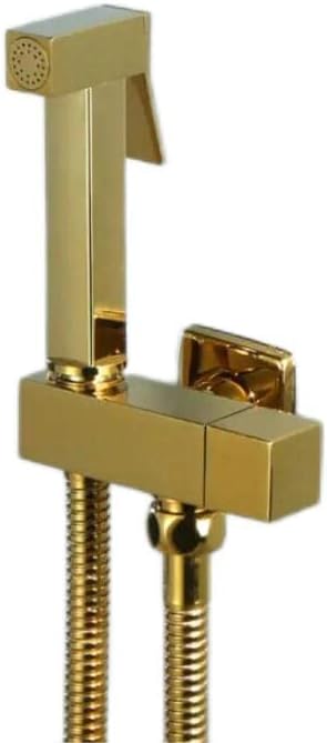 Bidet-Armaturen, Messing, Bidet-Wasserhahn, goldfarben, Hand-WC, Bidet-Sprühkopf, hygienisch, Dusche