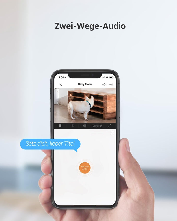 EZVIZ 2MP WLAN IP Kamera, PT Überwachungskamera Innen mit Zwei-Wege-Audio, Bewegungserfolgung, IR Na