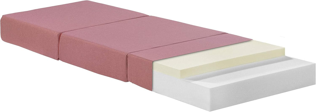 Traumnacht Gästematratze de Luxe mit hochwertiger Viscoauflage ohne Husse, 75 x 195 x 14 cm, rosa, p