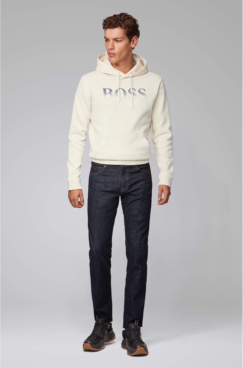 BOSS Herren Maine Bc-c Straight Jeans 36 Dark Blue408, 36 Dark Blue408