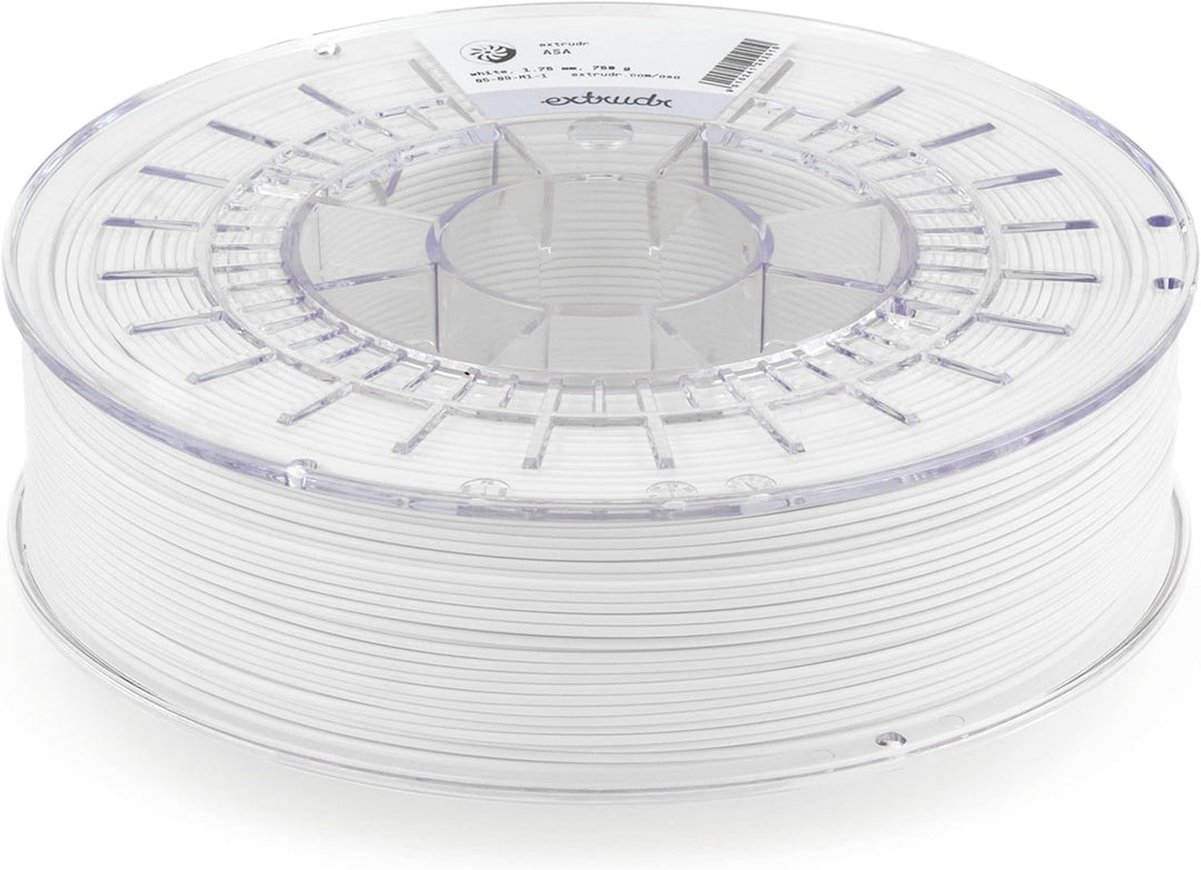 extrudr® DuraPro ASA ø1.75mm (750gr) 'WEISS / WHITE' - 3D Drucker Filament - Made in Austria DuraPro