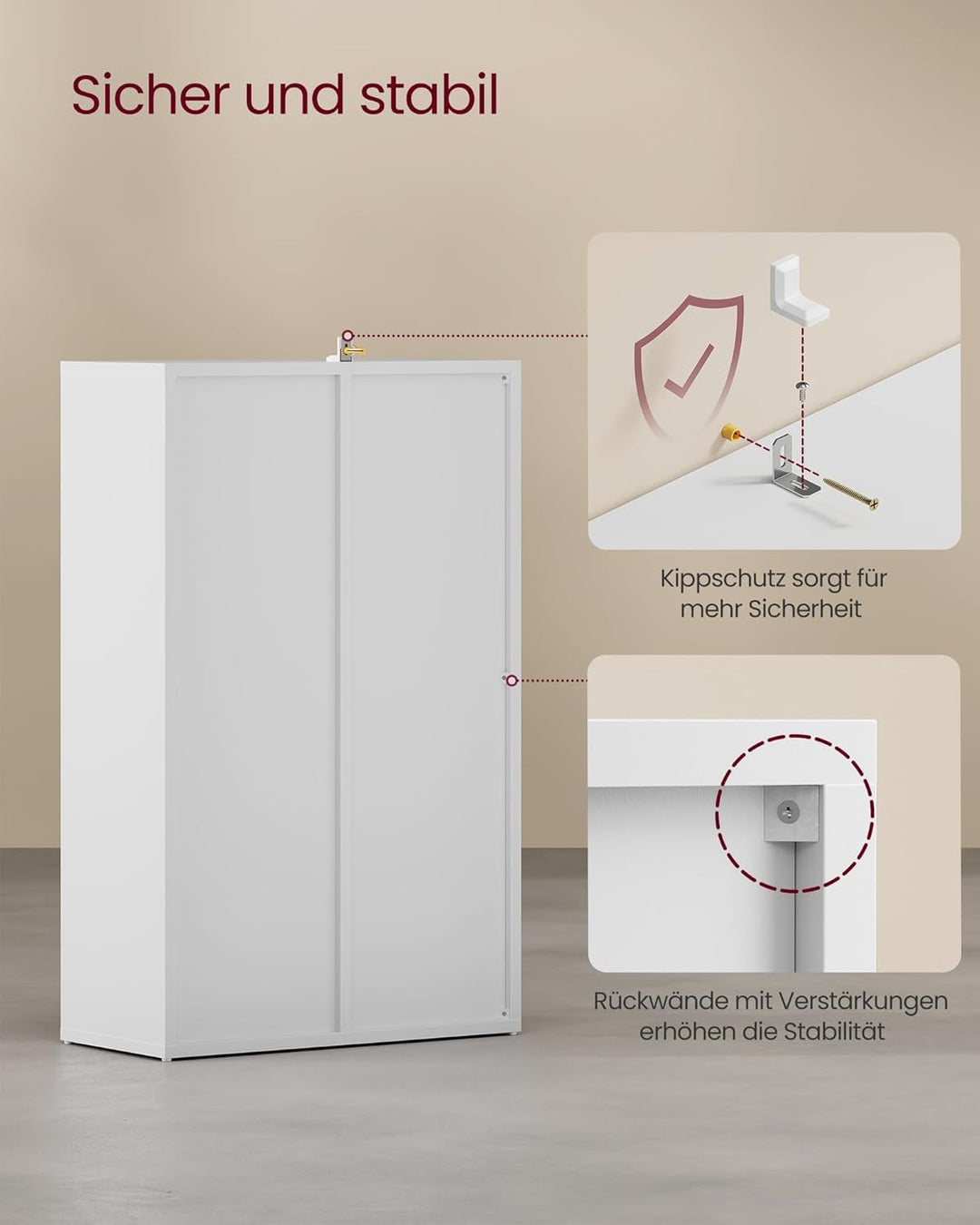 VASAGLE Bücherschrank, Bücherregal, mit 5 Fächern, Büroregal, Würfelregal, Standregal, für Wohnzimme
