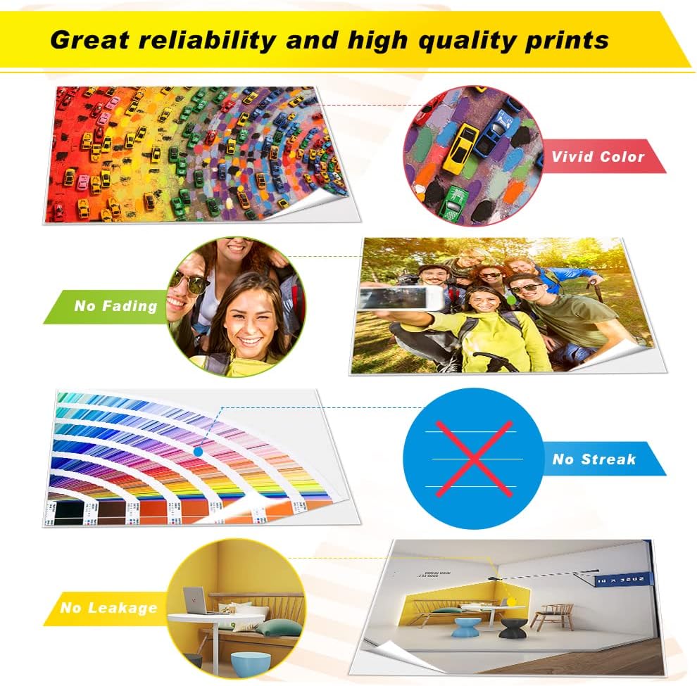 v4ink CB540A 125A wiederaufbereitete Tonerkartuschen, kompatibel für HP 125A CB540A CB541A CB542A CB