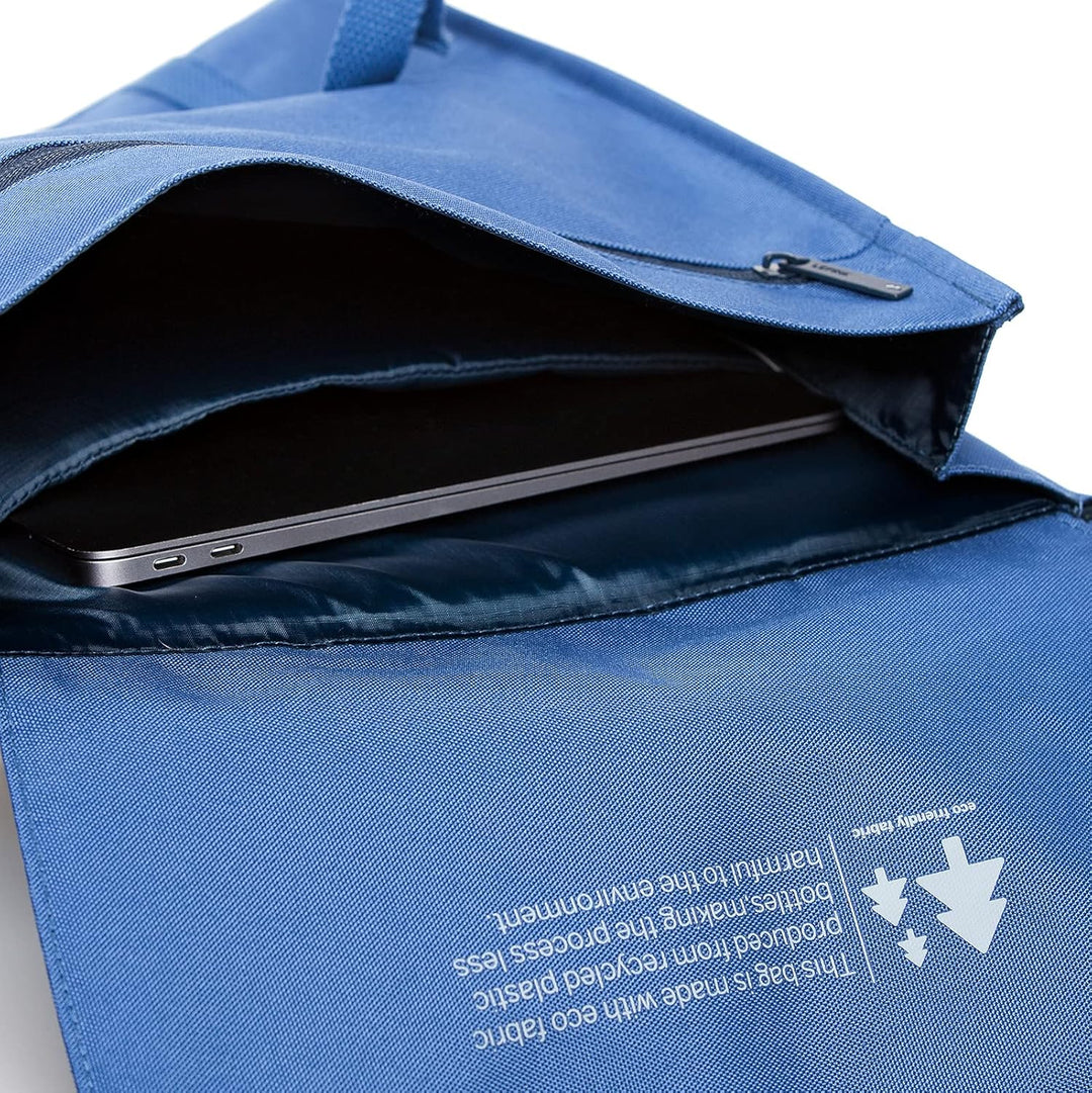 Lefrik - Praktischer Laptoprucksack Handy - Rucksack aus 100 % recycelter Stoff - Eco Friendly - Für