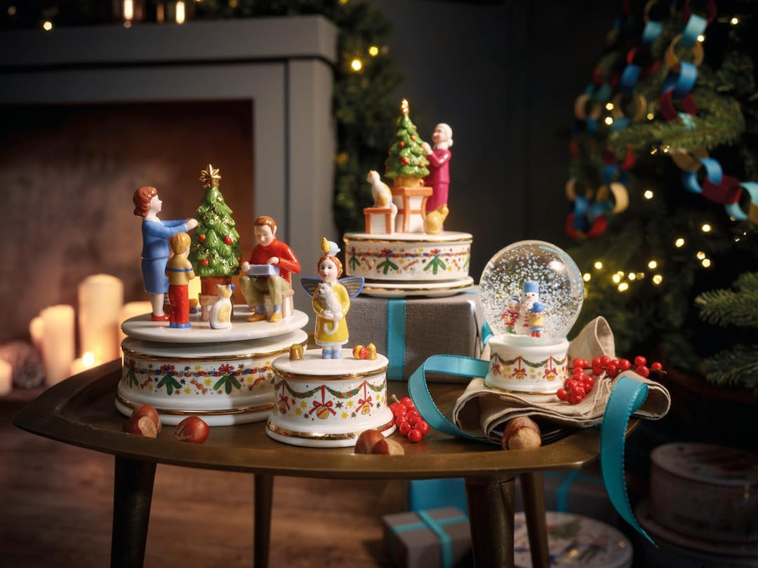 Schneekugel 2024-Weihnachtsleuchten 8 cm