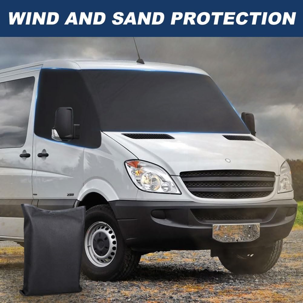 Opaltool Auto Windschutzscheiben Abdeckung, Faltbar 600D Wasserdicht Wetterfest Frontscheibe Wrap Co