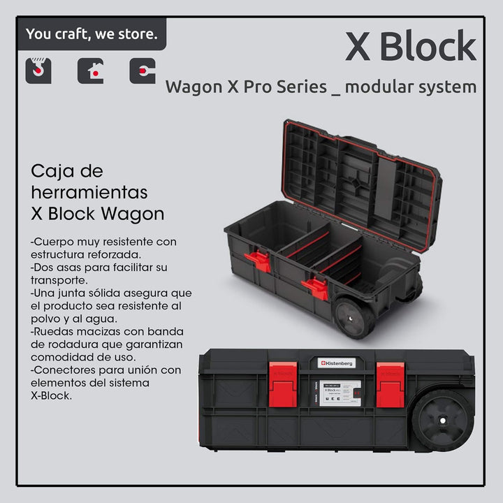 Kistenberg X-block pro wagon Werkzeugkoffer (KI008)