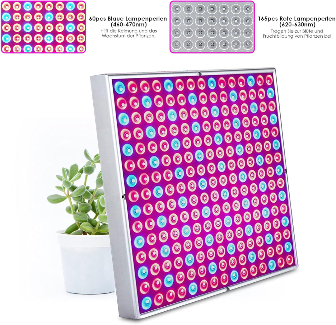 Cecaylie 2x45W LED Pflanzenlampe Vollspektrum, LED Grow Light Pflanzenlicht Led Grow Lamp, 225PCS LE