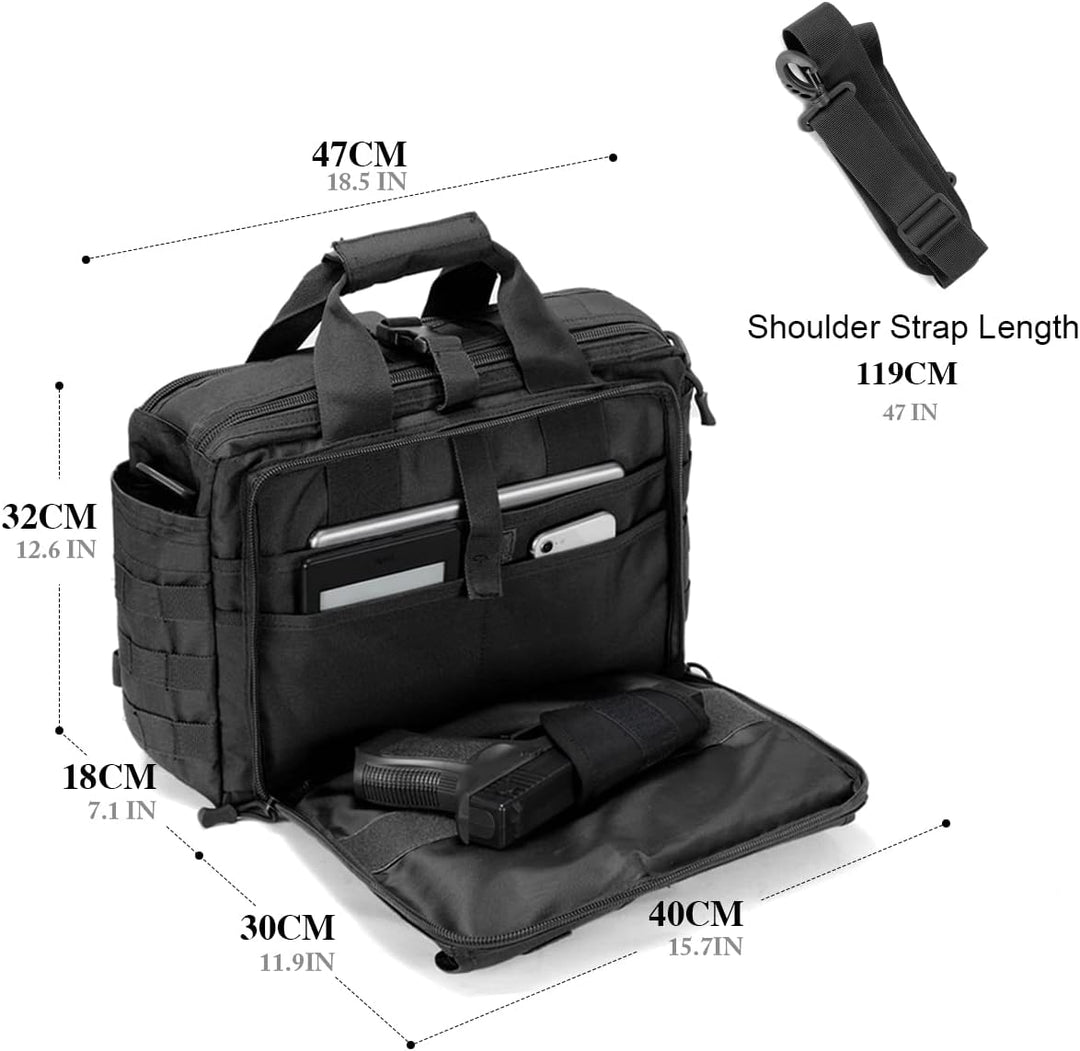 BAGZY Multifunktional Taktische Tasche, Herren Militär Tasche Umhängetasche Arbeitstasche 14/15.6/17