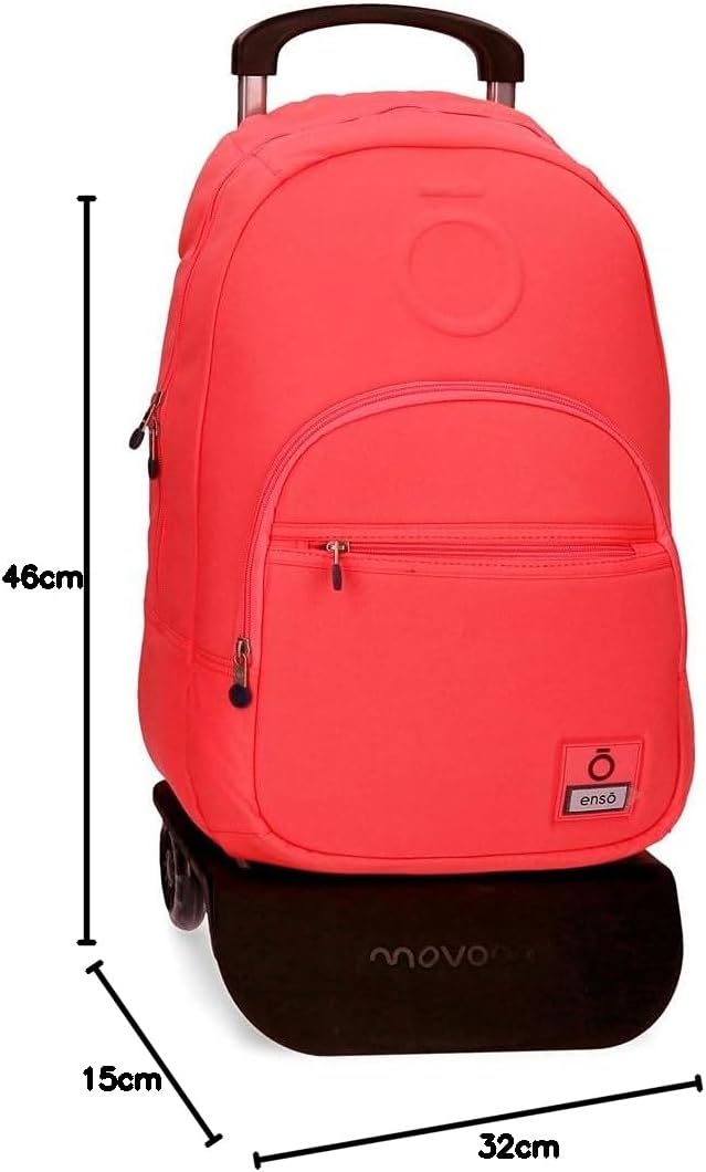 Enso Basic Rucksack mit Trolley Orange 32x46x15 cms Polyester für 15,6"-Laptop 22.1L Koralle Rucksac