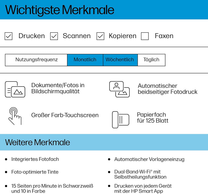 HP Envy Inspire 7920e Multifunktionsdrucker, Tintenstrahldrucker, 6 Monate gratis drucken mit HP Ins