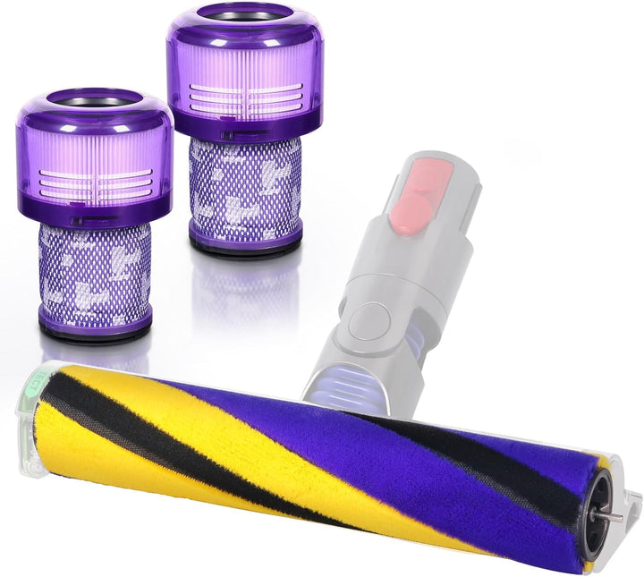 V12 Bürste für Dyson V12 Detect Slim Absolute Bürstenwalze Bürsten, Staubsauger Rolle Ersatzteile, S