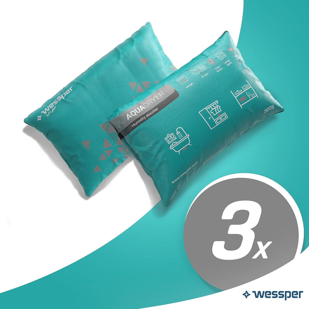 Wessper Luftentfeuchter Kissen für Innenraum, Entfeuchter Beutel Wiederverwendbar aus Silica Trocken