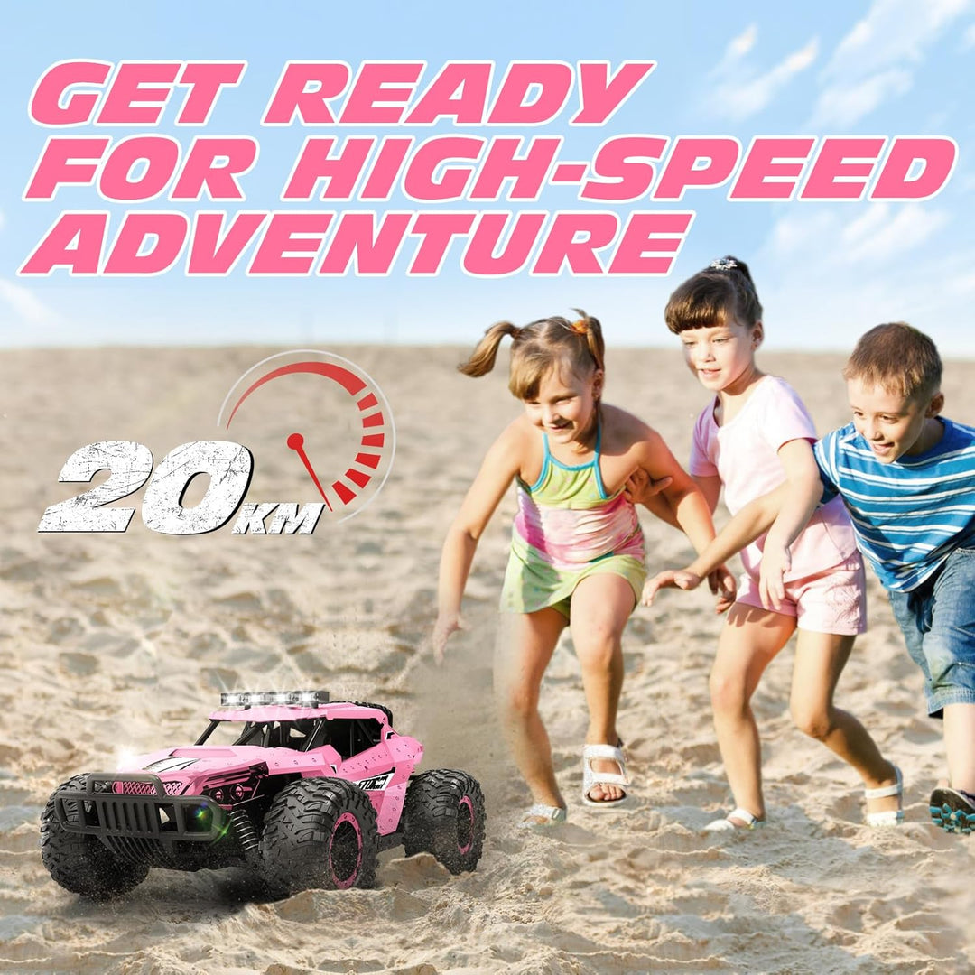 Tecnock Ferngesteuertes Auto 1:16 mit Scheinwerfer und Fahrgestellbeleuchtung, All Terrain Off Road