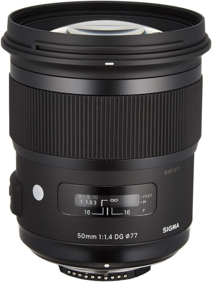 Sigma 50mm F1,4 DG HSM Art Objektiv für Nikon F Objektivbajonett für Nikon Single, für Nikon Single
