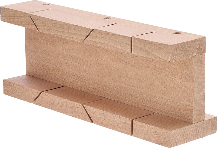 KOTARBAU® Schneidlade aus Holz 30x12 cm zum Schneiden von Eckverbindungen Leisten Latten Gehrungslad