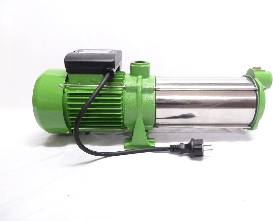 CHM GmbH® Kreiselpumpe 1,5 KW 8400 L/h 8,5 Bar Gartenpumpe Edelstahl Wasserpumpe Pumpe für Hauswasse