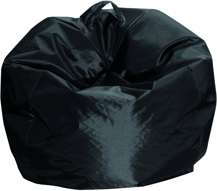 Dmora - Eleganter Sitzsack, schwarze Farbe, Masse 65 x 50 x 65 cm Nero, Nero