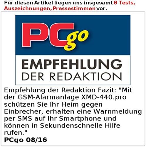 VisorTech Hausalarm: GSM-Alarmanlage mit Funk- & Handynetz-Anbindung XMD-4400.pro (Funkalarm, Alarma