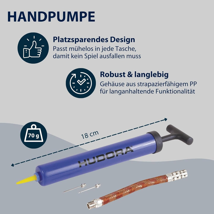 HUDORA Basketball-Set Slam It - Basketballset mit Korb, Basketball Grösse 7 & Handpumpe - robuster B