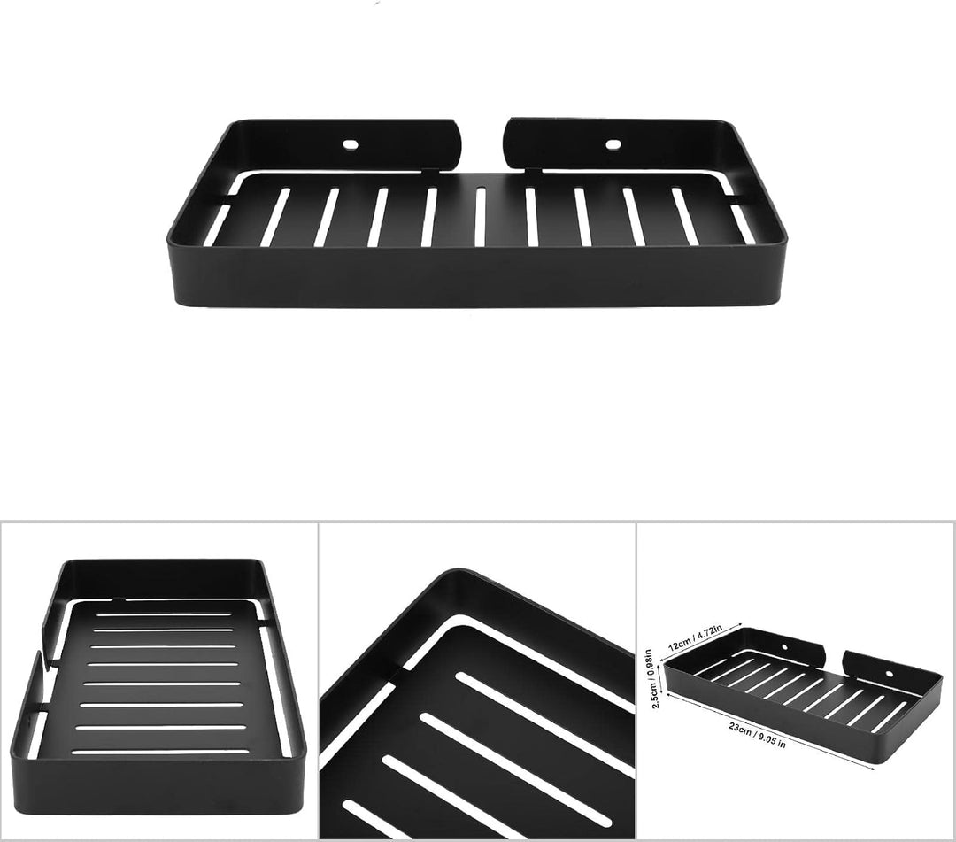 Bad-Regal-Lagerung, Wandhalterung Edelstahl Halter Abflussregal Regal, Combo Organizer Korb für Bad