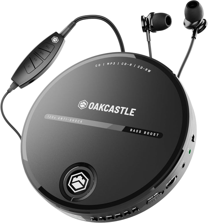 CD Player Tragbar | Discman CD Player mit Kopfhรถrern | 7 Stunden Akkulaufzeit Tragbarer CD Player |
