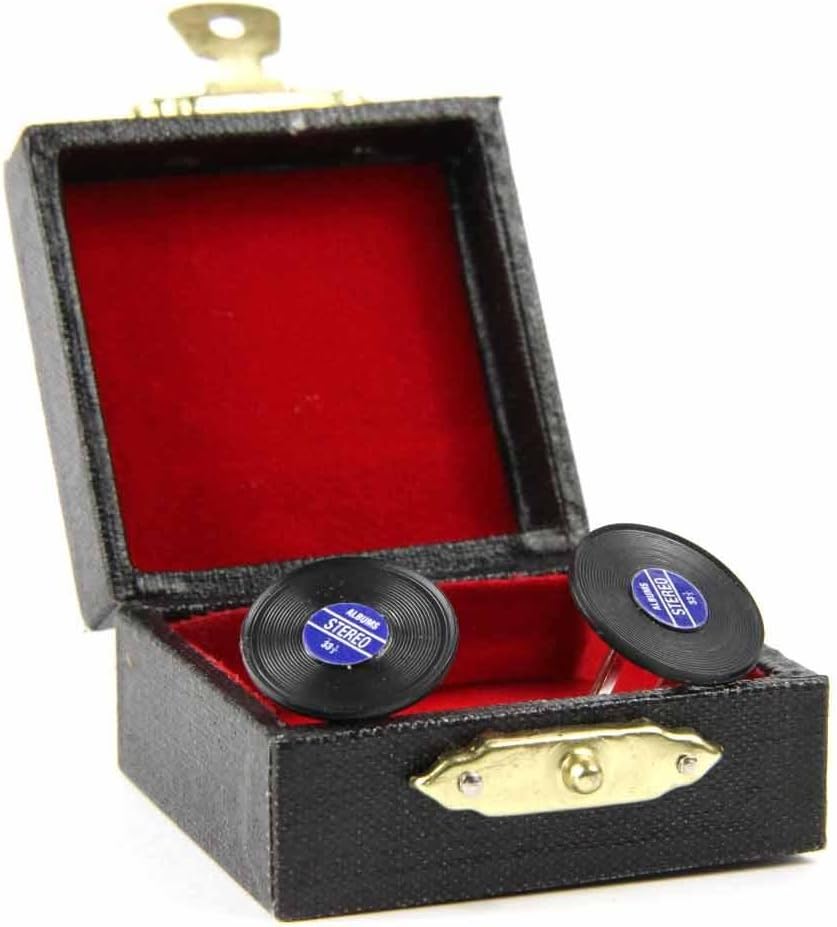 Miniblings Schallplatte LP Vinyl DJ Manschettenknöpfe - Handmade I Manschettenknopf Cufflinks Hemdkn