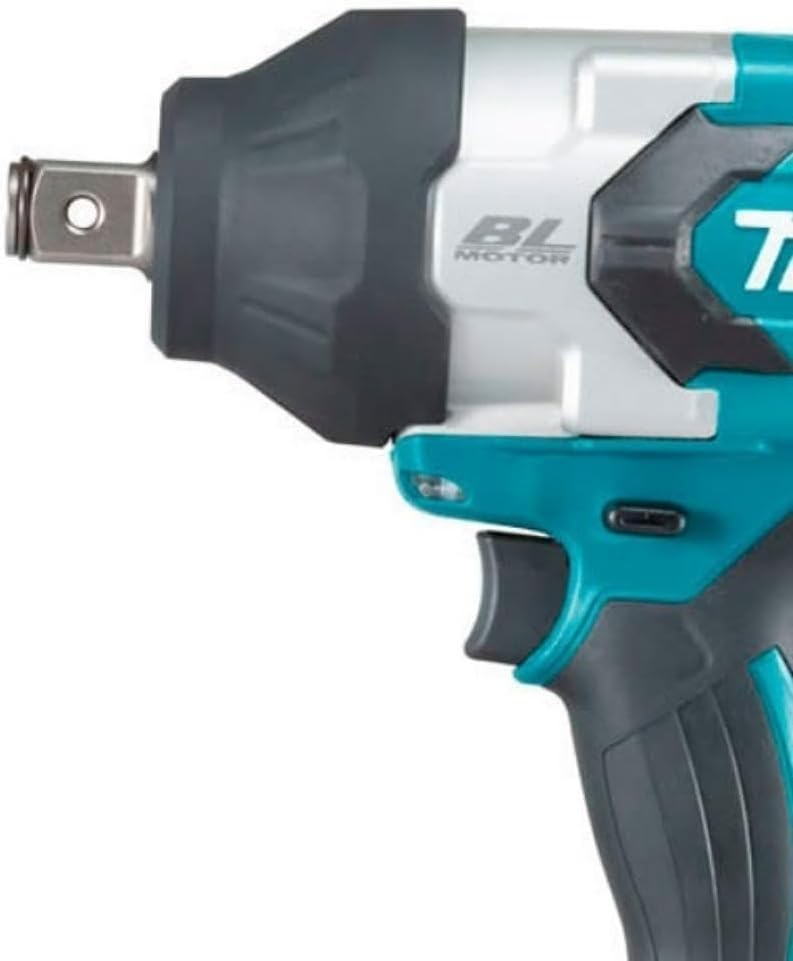 Makita DTW1001RTJ Akku Schlagschrauber 18 V, Ladegerät im Makpac, Schwarz, Blau, mit 2x Akku 5,0 Ah