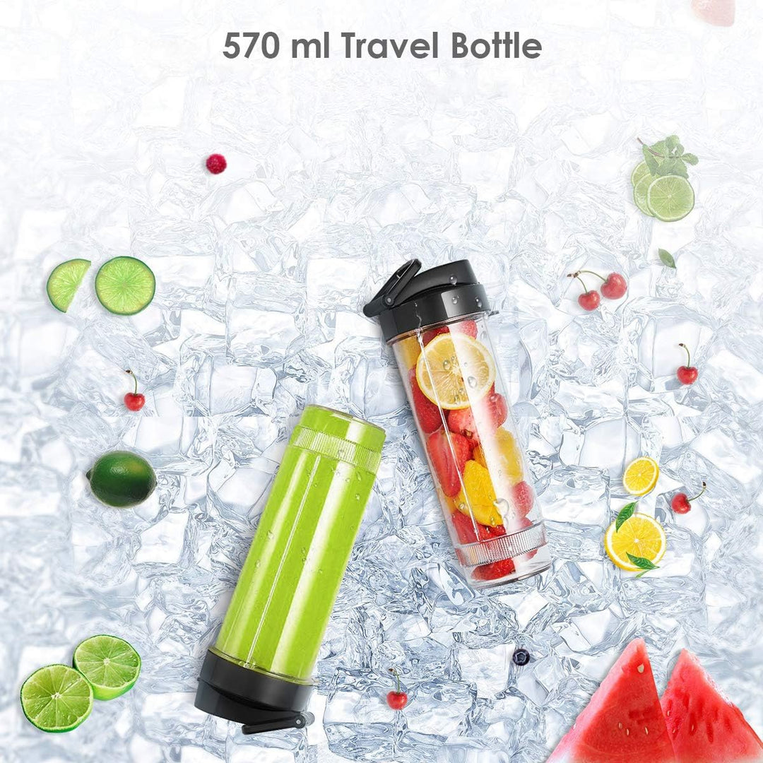 Smoothie Flaschen, Mixer Smoothie Maker Trinkflasche/Tritan flasche/Wasserflasche 570ml BPA-frei für