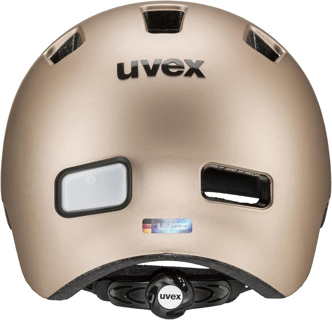 uvex City 4 - Leichter City-Helm für Damen und Herren - individuelle Grössenanpassung - inkl. LED-Li