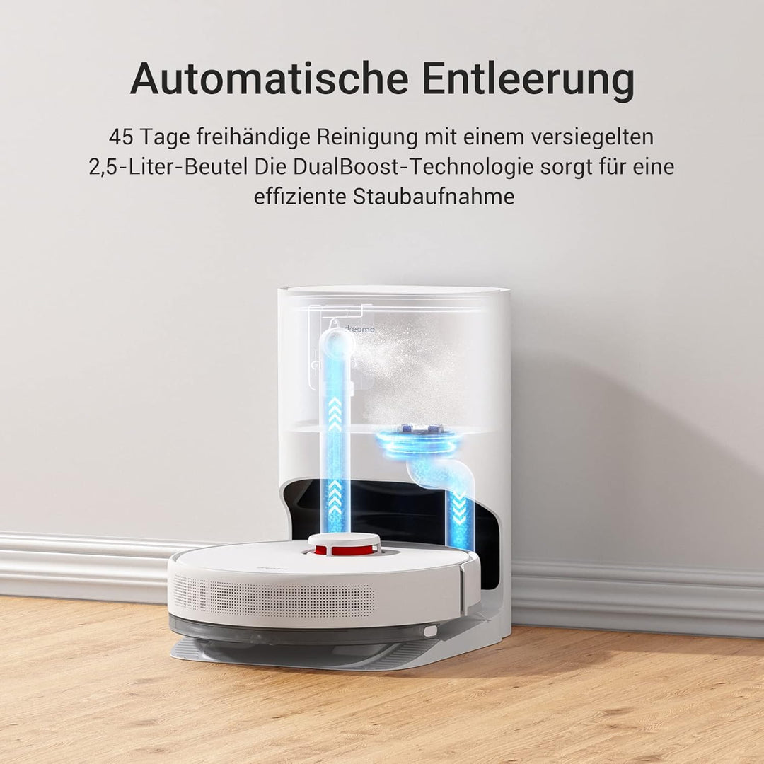 Dreame D10 Plus Staubsaugerroboter mit automatischer Staubentleerung, LiDAR Navigation Hinderniserke