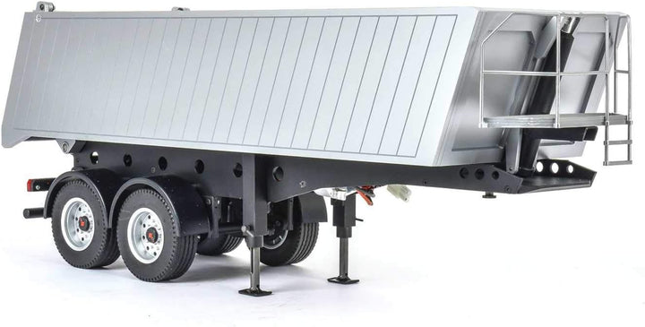 CARSON 500907312 - 1:14 2-Achs Muldenkipper Sattelauflieger, RC-Truck, Ersatzteile, Tuningteile, Zub