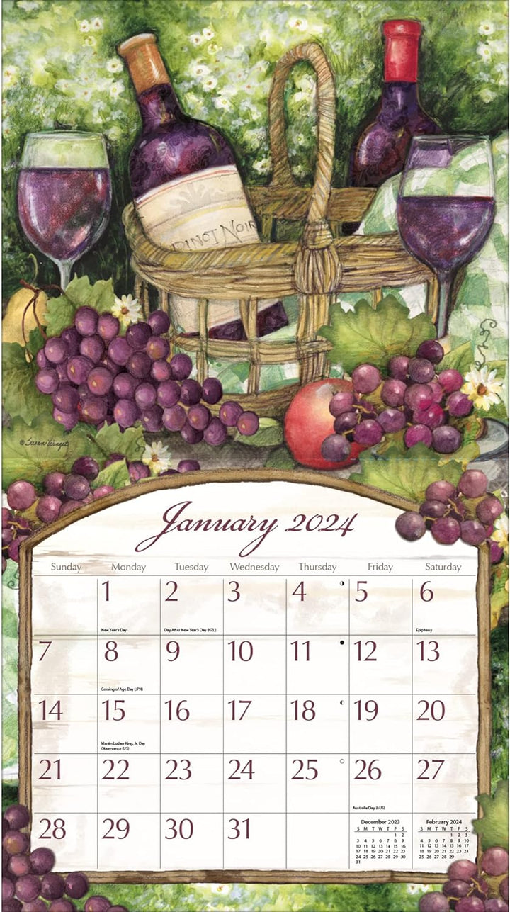 LANG Wine Country 2024 Wandkalender (24991001885)
