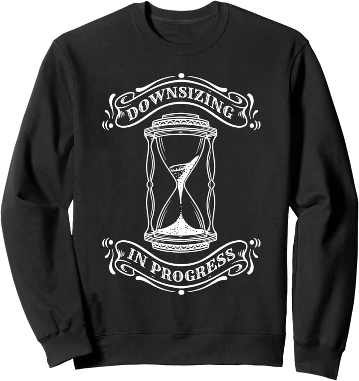 Downsizing In Progress Body Fitness Weight Loss Workout Sweatshirt