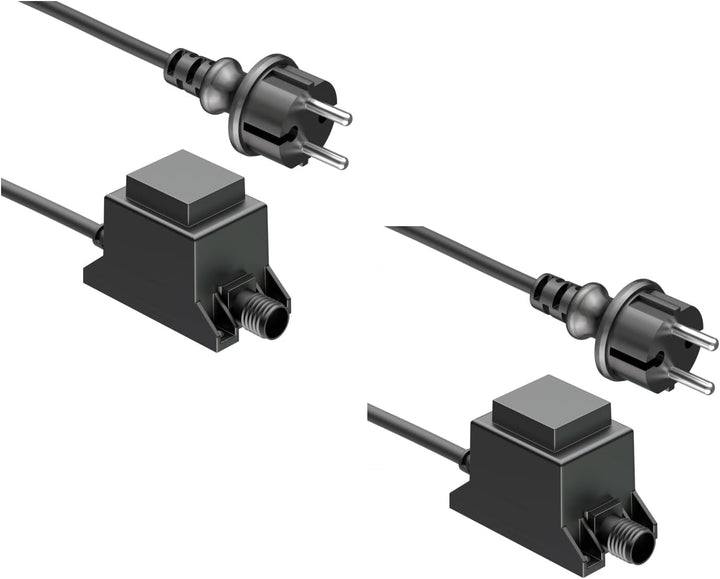ledscom.de 10W LED Trafo-Trafo/Transformator für Stecksystem NEMO, Stecker, 12V AC, schwarz, IP65, 2