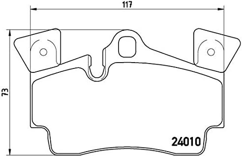 Brembo P 85 088 Bremsbelagsatz, Scheibenbremse - (4-teilig)