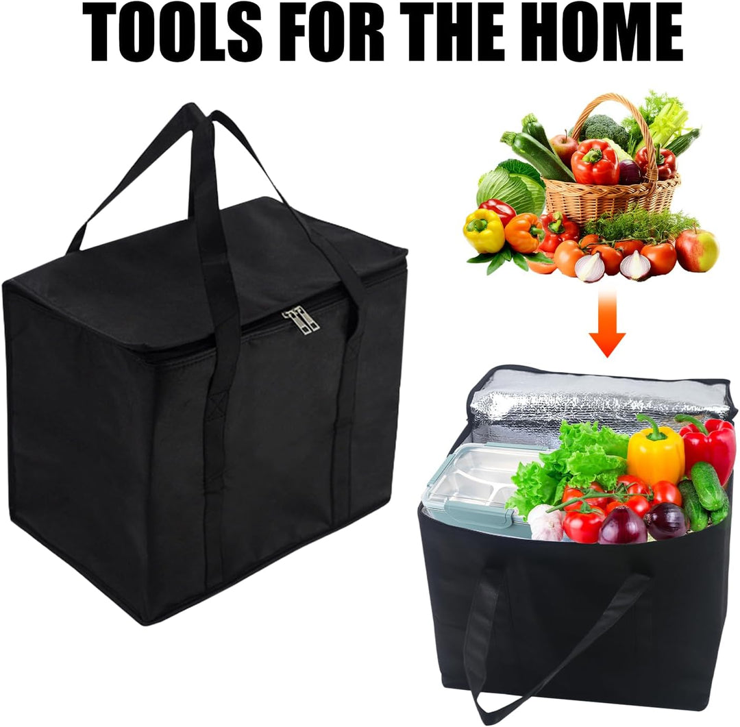 TOATELU 30L Kühltasche Picknicktasche Lunchtasche, Kühltasche für Lebensmitteltransport Liefertasche