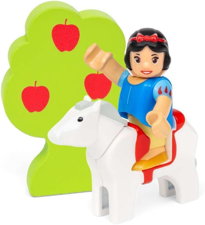 BRIO Disney Princess 32299 Schneewittchen Eisenbahn-Set - Liebevolles Spiel-Set mit Schneewittchen u