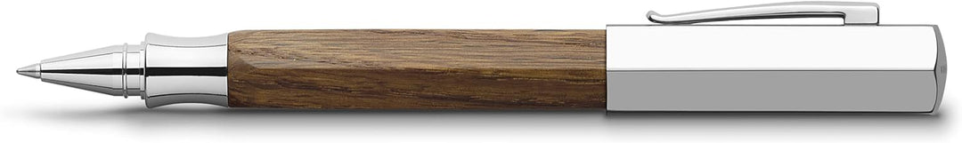 Faber-Castell 147518 - Tintenroller Ondoro Räuchereiche, Mine: 0,5 mm, Schaftfarbe: braun