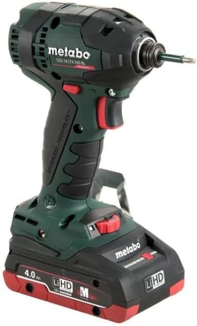 Metabo Akku-Schlagschrauber SSD 18 LTX 200 BL (602396840); MetaLoc, nero, verde